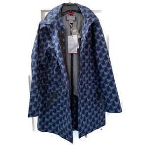 Victorinox Swiss Army G Code Hooded Rain Coat Blue